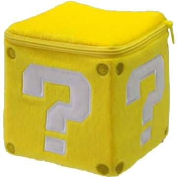 Nintendo Official Super Mario Coin Box 5" Plush