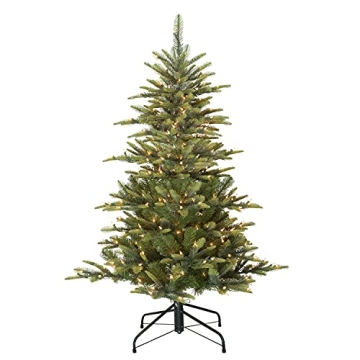 Puleo 4.5ft Pre-Lit Aspen Fir Artificial Christmas Tree