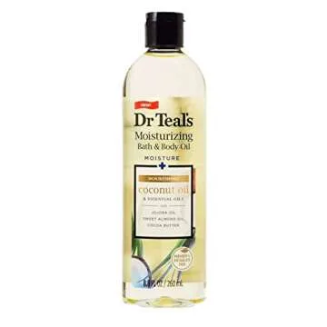 Dr. Teal's Coconut Bath & Body Oil Gift Set (2 Pack, 8.8oz Each) - Nourishing Coconut Essential Oils...