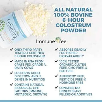 Immune-Tree Bovine Colostrum Powder - 100% Natural for Immunity & Anti-Aging