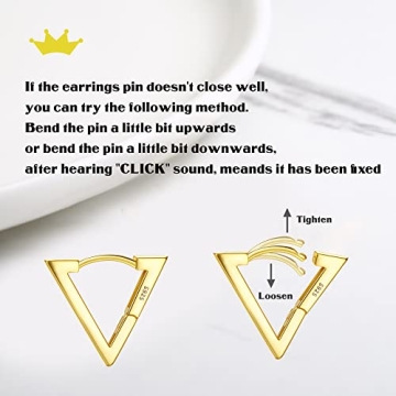 Milacolato 925 Sterling Silver Huggie Hoop Earrings for Women