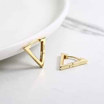 Milacolato 925 Sterling Silver Huggie Hoop Earrings for Women