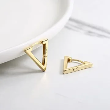 Milacolato 925 Sterling Silver Huggie Hoop Earrings for Women