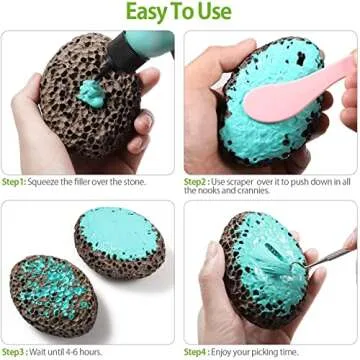 Fidget Picking Stone Kit for Anxiety Relief ADHD OCD Dermatillomania, Fidget Toys,Adult Fidget Toy for Anxiety Relief Therapy,Picking Peel Calming Stone,Fidget Toy Great Gift for Adults