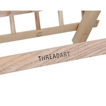 Threadart 120 Spool Cone Wood Thread Rack | Made of Hardwood, Sturdy, Freestanding or Wall Mount | For Sewing, Embroidery, Quilting, and Specialty Thread Storage