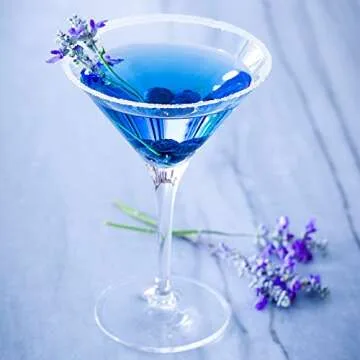 Restaurantware Voglia Nude 7.75 Ounce Martini Glasses Set Of 6 Crystal Martini Glasses - Laser-Cut Rim Dishwasher-Safe Glassware Fine-Blown Crystal Cocktail Glasses Serve Manhattans or Cosmos