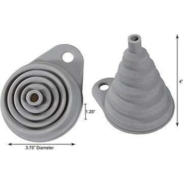 Collapsible Funnels Set of 2 Blue/Grey from Simply Served
