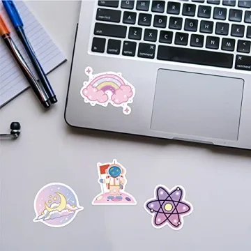 Cute Space Stickers for Kids, 50PCS Vinyl Waterproof