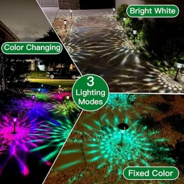 BEAU JARDIN Solar Pathway Lights for Outdoor Gardens