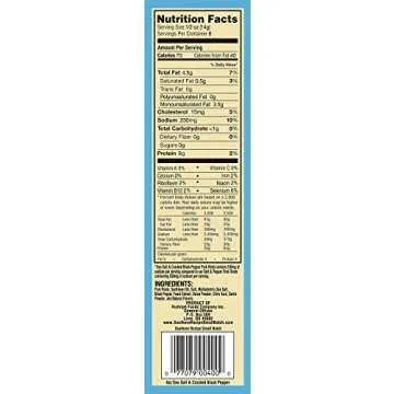 Sea Salt & Cracked Black Pepper Pork Rinds | Southern Recipe Small Batch | Keto Friendly, Gluten Free, Low Carb Food | 7g Collagen Per Serving | High Protein | 4 Oz Bag