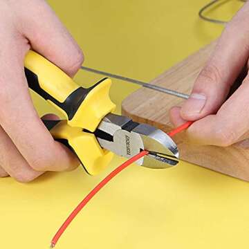 DOWELL 6 Inch Cutting Pliers - Durable Steel for Pros