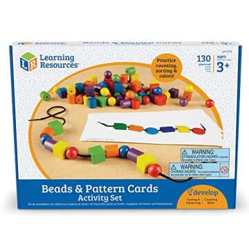 Learning Resources Beads and Patterns Set for Creative Learning