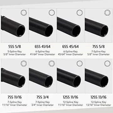 Orion Motor Tech 16pc Locking Lug Nut Master Key Set, SAE & Metric Wheel Lock Removal Kit for Removing Locking Spline Star Hex and Fluted Hex Lug Nuts, Lug Nut Remover Set for Mechanics and More