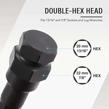 Orion Motor Tech 16pc Locking Lug Nut Master Key Set, SAE & Metric Wheel Lock Removal Kit for Removing Locking Spline Star Hex and Fluted Hex Lug Nuts, Lug Nut Remover Set for Mechanics and More