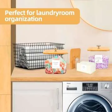 POLRAI 3 Pack Laundry Room Organization Storage Containers 2 Half Gallon Laundry Pod Containers and ...