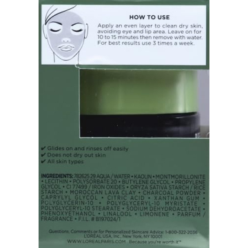 L'Oreal Pure Clay Mask for Dull Skin Detox & Brighten