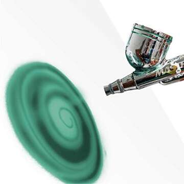 Custom Body Art 8-ounce Green Water Based Airbrush Body Art & Face Paint