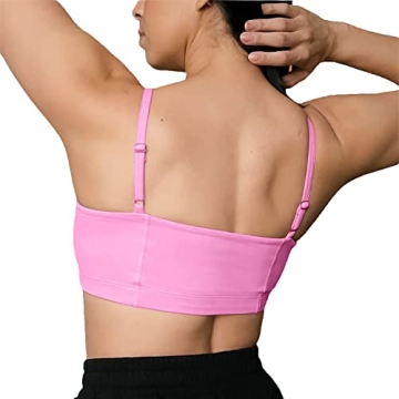 Stylish Aoxjox Workout Bandeau Sports Bra for Comfort and Style