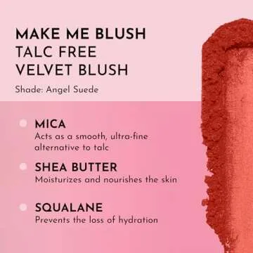 LAWLESS Make Me Blush Talc-Free Velvet Blush - Angel Suede - Premium Blush with Natural Ingredients ...