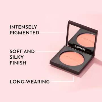 LAWLESS Make Me Blush Talc-Free Velvet Blush - Angel Suede - Premium Blush with Natural Ingredients to Moisturize and Nourish Skin While Imparting a Soft, Silky Finish - 0.18 oz