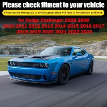 LETINGFAR Window Visors Rain Guards for Dodge Challenger 2008 2009 2010 2011 2012 2013 2014 2015 2016 2017 2018 2019 2020 2021 2022 2023 Accessories, Wind Deflectors Vent Shades for Dodge Challenger