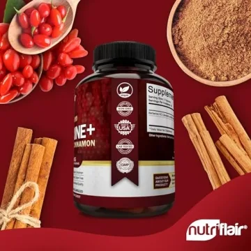 NutriFlair Berberine 1200mg Plus Ceylon Cinnamon Capsules