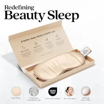 Premium 6A Mulberry Silk Sleep Mask for Light Blocking & Comfort