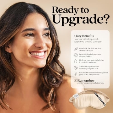 Premium 6A Mulberry Silk Sleep Mask for Light Blocking & Comfort