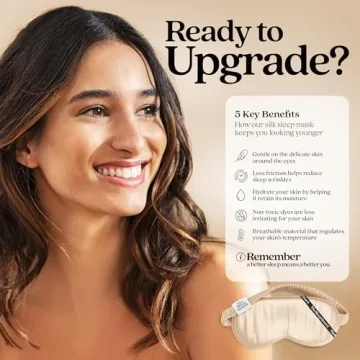 Premium 6A Mulberry Silk Sleep Mask for Light Blocking & Comfort