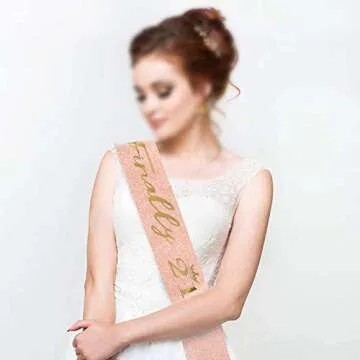 Glamorous 21st Birthday Sash, Crown, and Accessories Set