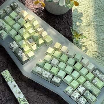 140 Keys PBT Keycaps - Green Cherry Profile