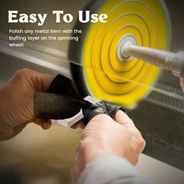 Drixet 4 Piece Polishing Compounds Kit for Easy Buffing