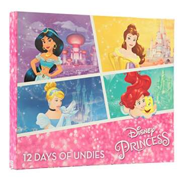 Disney Girls Princess Exclusive 12 Days of Surprise Unboxing Panties for Special Occasions or Potty ...