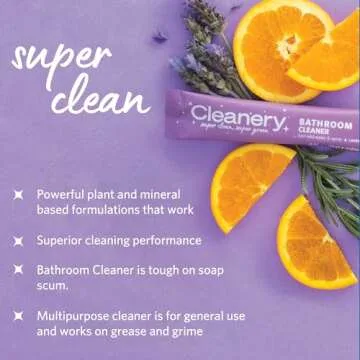 Eco-Friendly Household Cleaner Set with Refill Powders