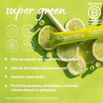 Eco-Friendly Household Cleaner Set with Refill Powders