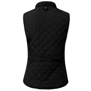 NE PEOPLE Womens Lightweight Quilted Zip Vest, Small, NEWV40BLACK