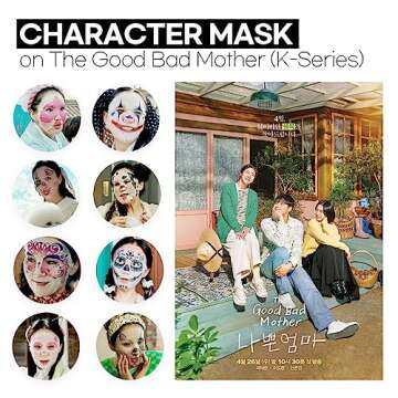 Epielle Animal Character Sheet Masks | Korean Beauty Masks for All Skin Types | Assorted 6 Pack | Face Mask, Birthday Party Gift, Girls' Night, Skincare Party | Korean Skincare