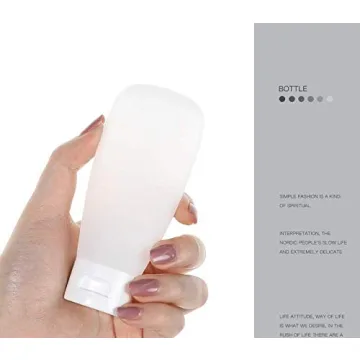 12 Refillable Cosmetic Soft Tube Bottles for Travel Use