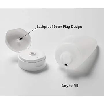 12 Refillable Cosmetic Soft Tube Bottles for Travel Use