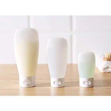 12 Refillable Cosmetic Soft Tube Bottles for Travel Use