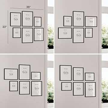 HAUS AND HUES Abstract Gallery Wall Art, Minimalist Mid Century Modern Wall Decor, Modern Art Wall Decor, Neutral Art (with Black Frame)