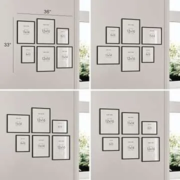 HAUS AND HUES Abstract Gallery Wall Art, Minimalist Mid Century Modern Wall Decor, Modern Art Wall Decor, Neutral Art (with Black Frame)