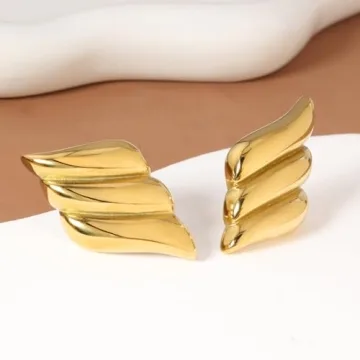 Gold Statement Earrings for Women, Trendy and Chunky Designs