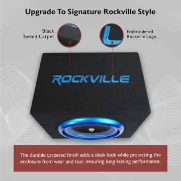 Rockville RVB10.1A 10 Inch Active Subwoofer with Enclosure