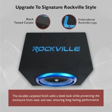 Rockville RVB10.1A 10 Inch Active Subwoofer with Enclosure