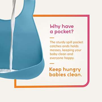 NumNum Silicone Bib for Safe & Easy Feeding