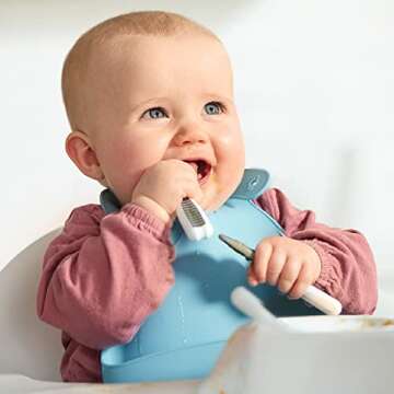 NumNum Silicone Bib for Safe & Easy Feeding