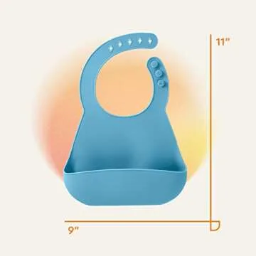 NumNum Silicone Bib for Safe & Easy Feeding