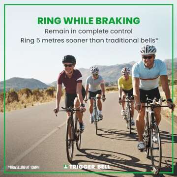 Ultimate Trigger Bell v6 - Safer Bike Bell Made in UK