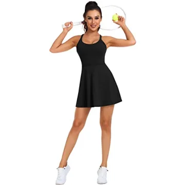 Stylish Women Tennis Golf Dress with Built-in Shorts